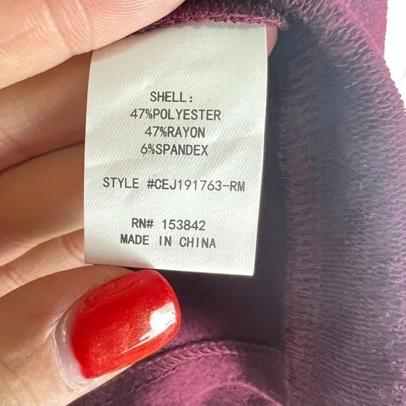 NWT Melloday Burgundy Long Cardigan Sweater Size L - Picture 7 of 8